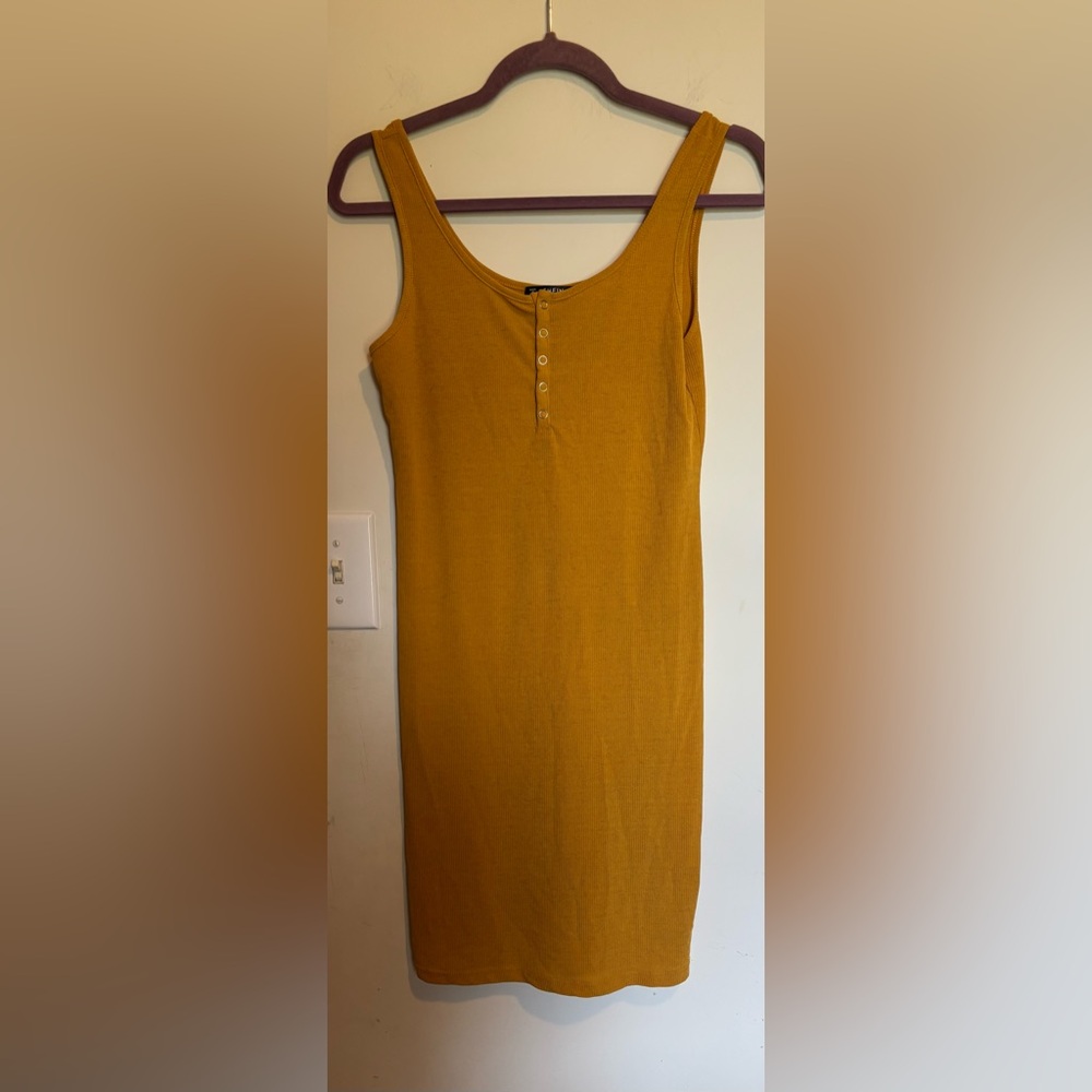 SHEIN Yellow Dress Tank Top